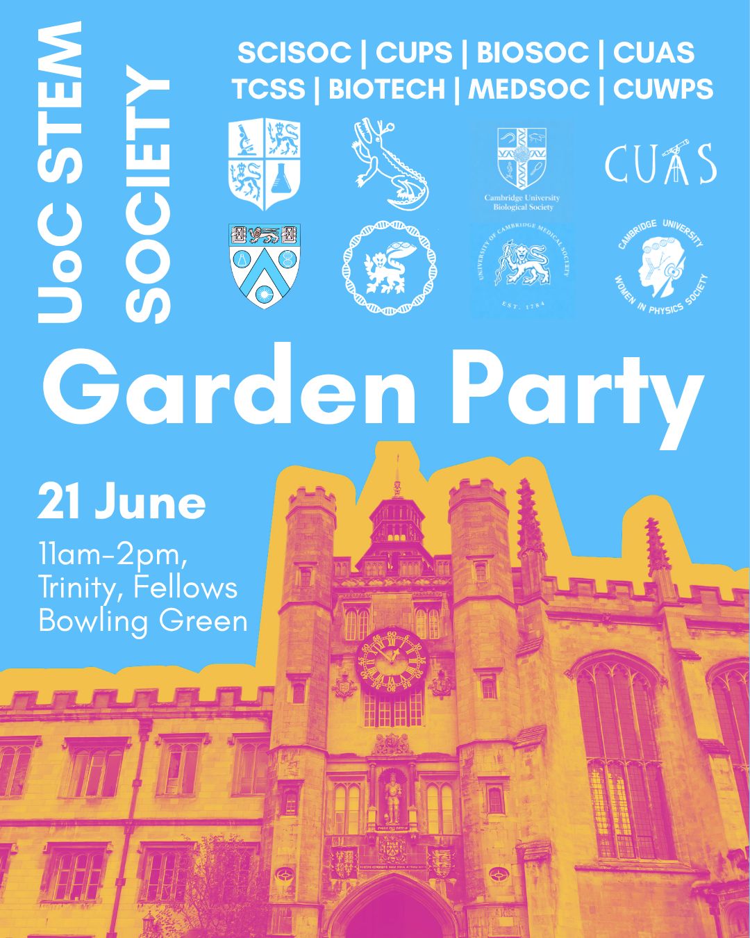 Cambridge STEM Societies Garden Party